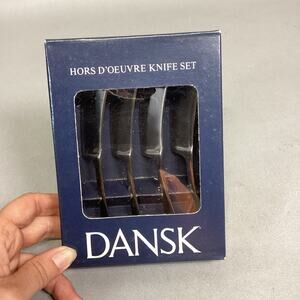 Dansk Hors D' Oeuvres Appetizer Charcuterie Knife Set S/4